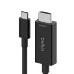 Belkin 2m USB-C to HDMI Cable 2.1 8K 60Hz / 4K 144Hz HDR10+ HDCP2.2 Black