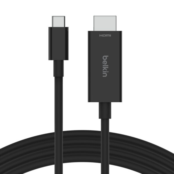 Belkin 2m USB-C to HDMI Cable 2.1 8K 60Hz / 4K 144Hz HDR10+ HDCP2.2 Black