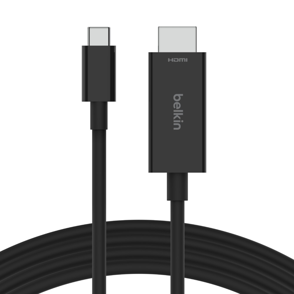 Belkin 2m USB-C to HDMI Cable 2.1 8K 60Hz / 4K 144Hz HDR10+ HDCP2.2 Black Belkin 2m USB-C to HDMI Cable 2.1 8K 60Hz / 4K 144Hz HDR10+ HDCP2.2 Black