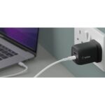 Belkin 65W Dual USB-C GaN Wall Charger with PPS, Overcharge & Overheat Protection, Black