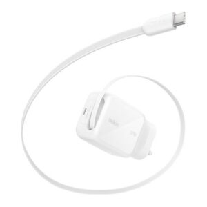 Belkin 67W Universal GaN Wall Charger with 1m USB-C Cable - White