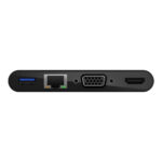 Belkin AVC005BTBK USB-C Laptop Dock Port Replicator with 4K HDMI, VGA, Gigabit Ethernet and USB-A, Black