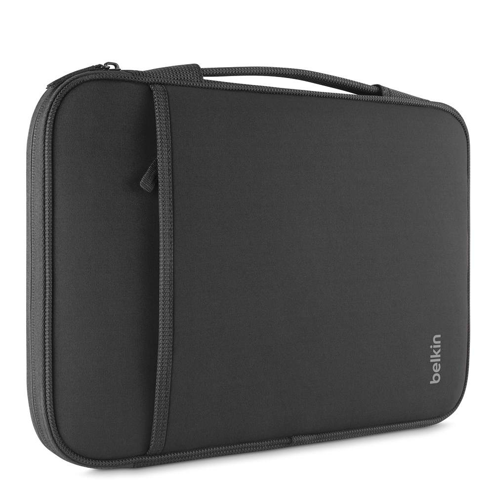 Belkin B2B081-C00 11" Sleeve Case for MacBook Air, Chromebooks & 11" Notebooks - Black Fleece with Front Pocket Belkin B2B081-C00 11" Sleeve Case for MacBook Air, Chromebooks & 11" Notebooks - Black Fleece with Front Pocket