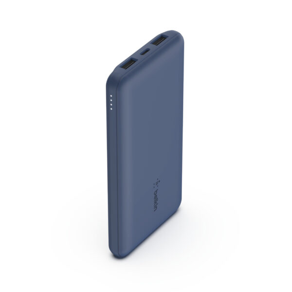 Belkin BOOST↑CHARGE 10000 mAh Power Bank, 15W Total Output, 3-Device Charging, Blue