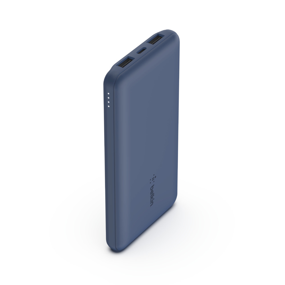 Belkin BOOST↑CHARGE 10000 mAh Power Bank, 15W Total Output, 3-Device Charging, Blue Belkin BOOST↑CHARGE 10000 mAh Power Bank, 15W Total Output, 3-Device Charging, Blue