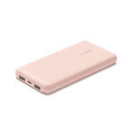 Belkin BOOST↑CHARGE 10000 mAh Power Bank, 3-Port (USB-A x2, USB-C x1), Rose Gold