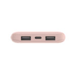 Belkin BOOST↑CHARGE 10000 mAh Power Bank, 3-Port (USB-A x2, USB-C x1), Rose Gold