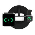 Belkin BOOST↑CHARGE PRO 3-in-1 Wireless Charger Stand with MagSafe 15W - Black