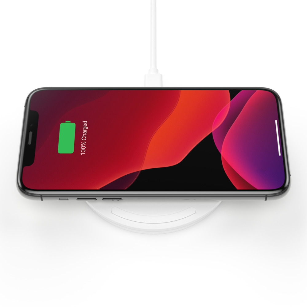 Belkin BOOST↑CHARGE Wireless Charging Pad 10W Qi Quick Charge 3.0 - White Belkin BOOST↑CHARGE Wireless Charging Pad 10W Qi Quick Charge 3.0 - White