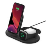 Belkin BOOST↑CHARGE WIZ001MYBK 3-in-1 Wireless Charger for iPhone, Apple Watch & AirPods - Black