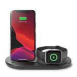 Belkin BOOST↑CHARGE WIZ001MYBK 3-in-1 Wireless Charger for iPhone, Apple Watch & AirPods - Black