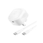 Belkin BoostCharge 45W USB-C Fast Charger with Power Delivery 3.1 & 1m USB-C Cable - White