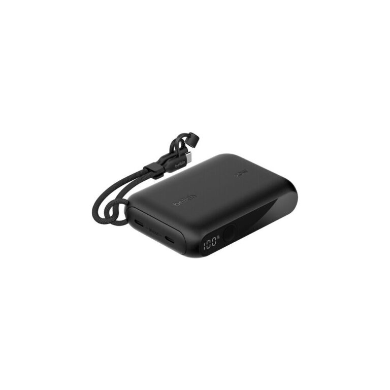 Belkin BoostCharge Power Bank 10K with Display - 10000 mAh, 20W, USB-C, Black