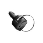 Belkin BoostCharge Universal Car Charger 75W USB-C 1 Port Retractable Cable 0.75m Black