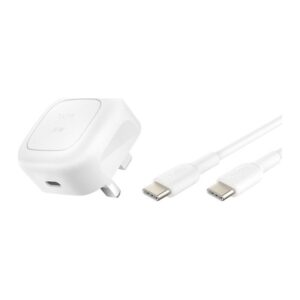 Belkin BoostCharge Universal USB-C 20W Fast Indoor Charger with 1m USB-C Cable - White