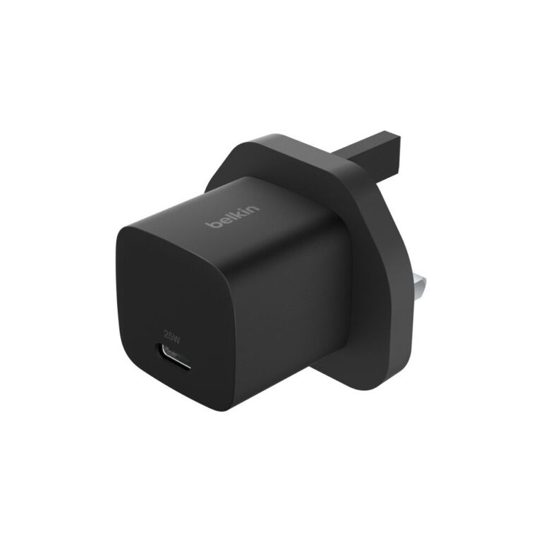 Belkin BoostCharge USB-C Wall Charger 25W Power Delivery 3.1 Black