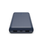 Belkin BPB012btBL Power Bank 20000 mAh 15W Portable Charger with 2x USB-A & 1x USB-C Blue