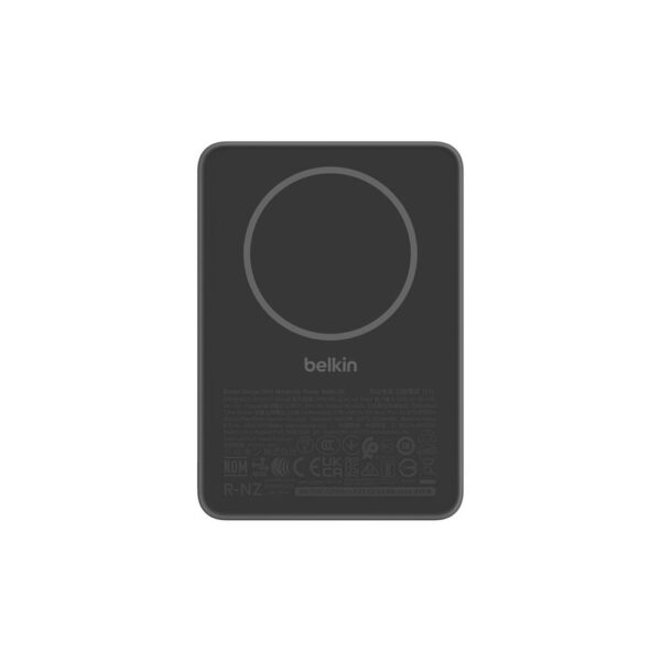 Belkin BPD010hqBK 5000 mAh Wireless Power Bank with MagSafe, USB-C, Black
