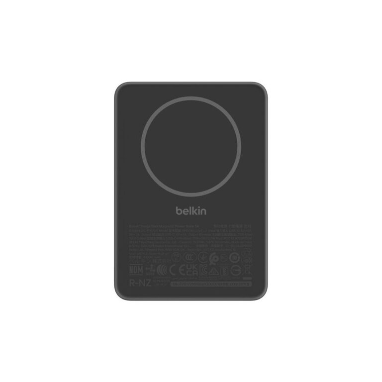 Belkin BPD010hqBK 5000 mAh Wireless Power Bank with MagSafe, USB-C, Black