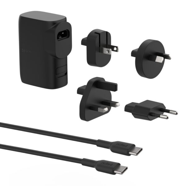 Belkin BPZ003bt1MBK-B6 Universal AC Fast Charger 25W with USB-C to USB-C Cable - Black
