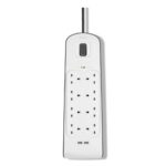 Belkin BSV604AF2M Surge Protector 6 AC Outlets 2 USB Ports 650J 2m Cable White