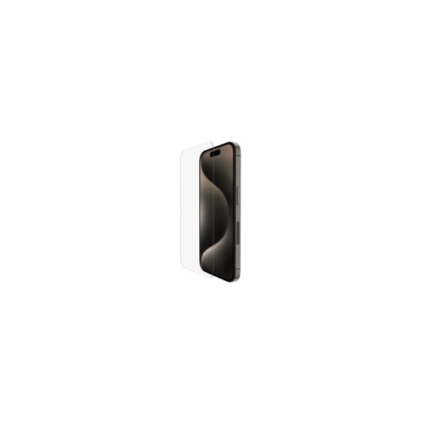Belkin Clear Screen Protector for iPhone 15 Pro, 6.1", Rounded Edges, Transparent