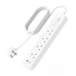 Belkin Connect 4 AC Outlet 2m Surge Protector with 2x USB-A & USB-C Fast Charging Ports White