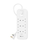 Belkin Connect 6 AC Outlet Surge Protector with 2x USB Charger 2m White