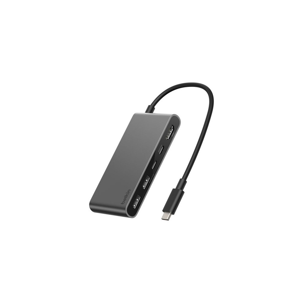 Belkin Connect USB-C Hub, 5-in-1, 4K 60Hz HDMI, 100W PD, 5000 Mbit/s, Black