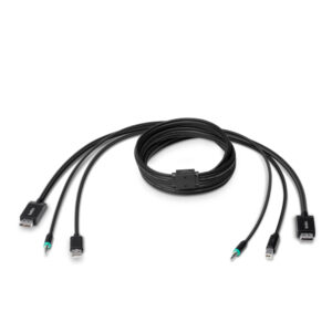 Belkin F1D9019B06T KVM Cable 1.8m, DisplayPort to USB, Male to Male, Black