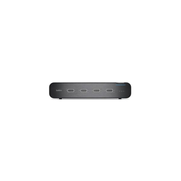Belkin F1DN204KVM-UN-4 Secure KVM Switch, 4-Port, 4K Ultra HD 60Hz, HDMI/DisplayPort, Rack Mount, Black