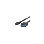 Belkin F2CU036btBLK USB-C to USB-A Adapter Cable, 5 Gbps, Male to Female, Black