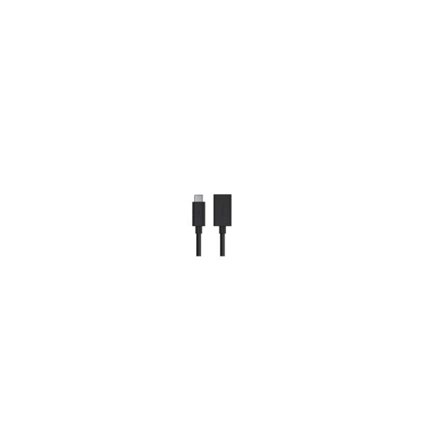 Belkin F2CU036btBLK USB-C to USB-A Adapter Cable, 5 Gbps, Male to Female, Black