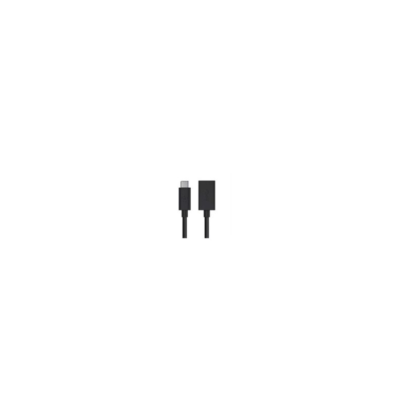Belkin F2CU036btBLK USB-C to USB-A Adapter Cable, 5 Gbps, Male to Female, Black