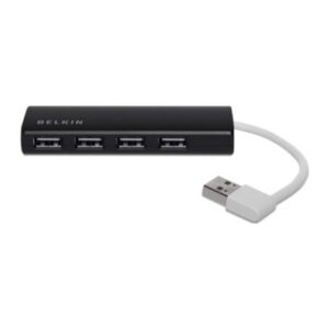 Belkin F4U042BT 4-Port USB 2.0 Interface Hub 480 Mbit/s Black Plug and Play