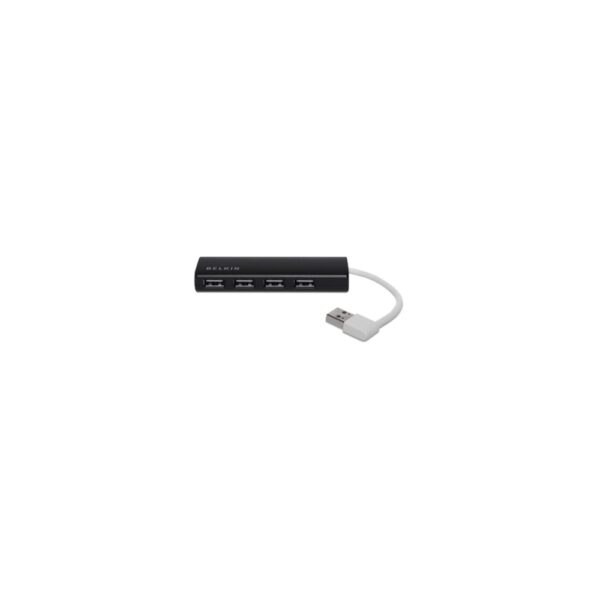 Belkin F4U042BT 4-Port USB 2.0 Interface Hub 480 Mbit/s Black Plug and Play