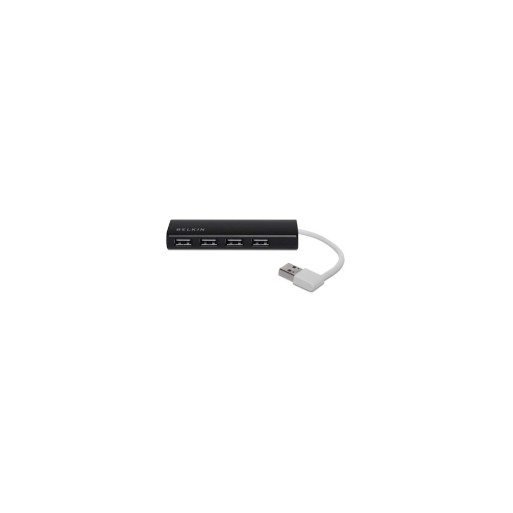 Belkin F4U042BT 4-Port USB 2.0 Interface Hub 480 Mbit/s Black Plug and Play