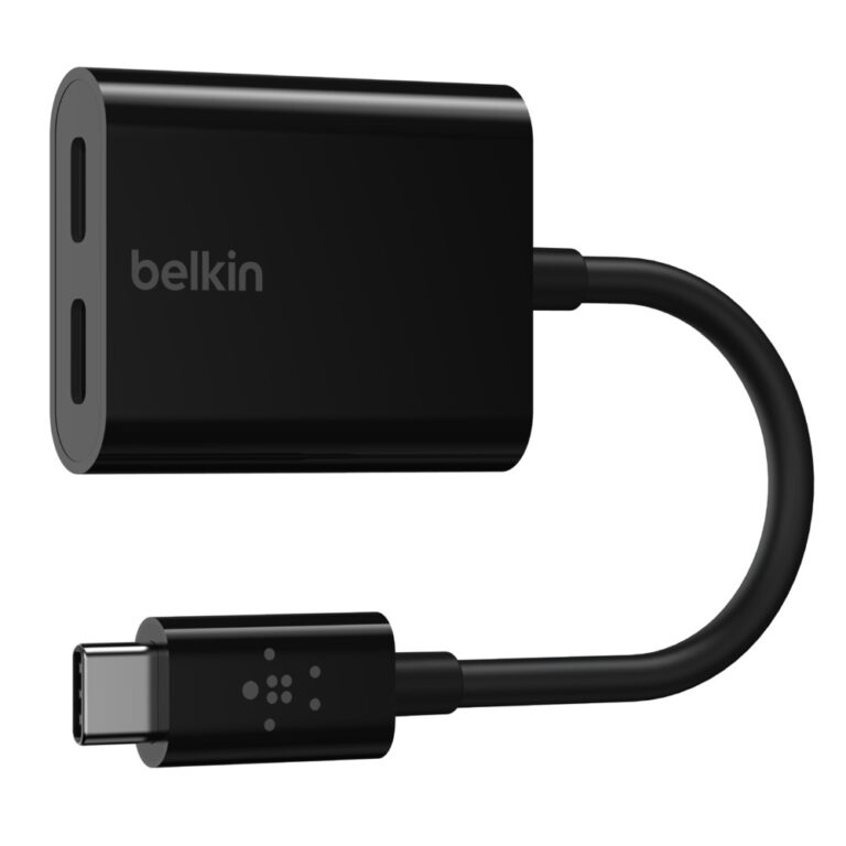 Belkin F7U081BTBLK USB-C Mobile Device Charger Black, 60W, 2x USB-C Ports, Indoor