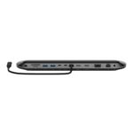 Belkin INC014BTSGY USB-C 11-Port Docking Station, 100W PD, 4K 60Hz, 2.5Gbps Ethernet, Black/Grey