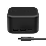 Belkin INC018vfBK 6-in-1 USB-C Docking Station with 96W Power Delivery, 4K 60Hz HDMI & Ethernet - Black
