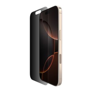 Belkin InvisiGlass Privacy Screen Protector for Apple iPhone 16 Pro, 6.3", 9H Hardness, 0.29mm
