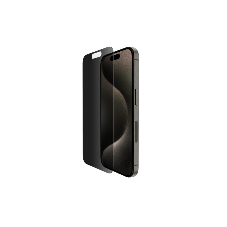 Belkin iPhone 15 Pro Tempered Glass Privacy Screen Protector 6.1" Transparent