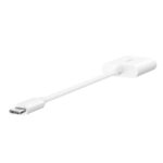 Belkin NPA004 USB-C 2-in-1 Adapter with 3.5mm Audio Jack and 60W PD White