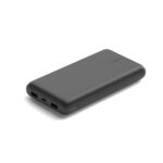 Belkin Power Bank 20K 20000 mAh Black with 2x USB-A and 1x USB-C Ports, USB-A to USB-C Cable
