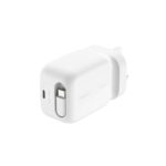 Belkin Retractable GaN Wall Charger 45W with 0.8m USB-C Cable - White