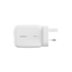 Belkin Retractable GaN Wall Charger 45W with 0.8m USB-C Cable - White