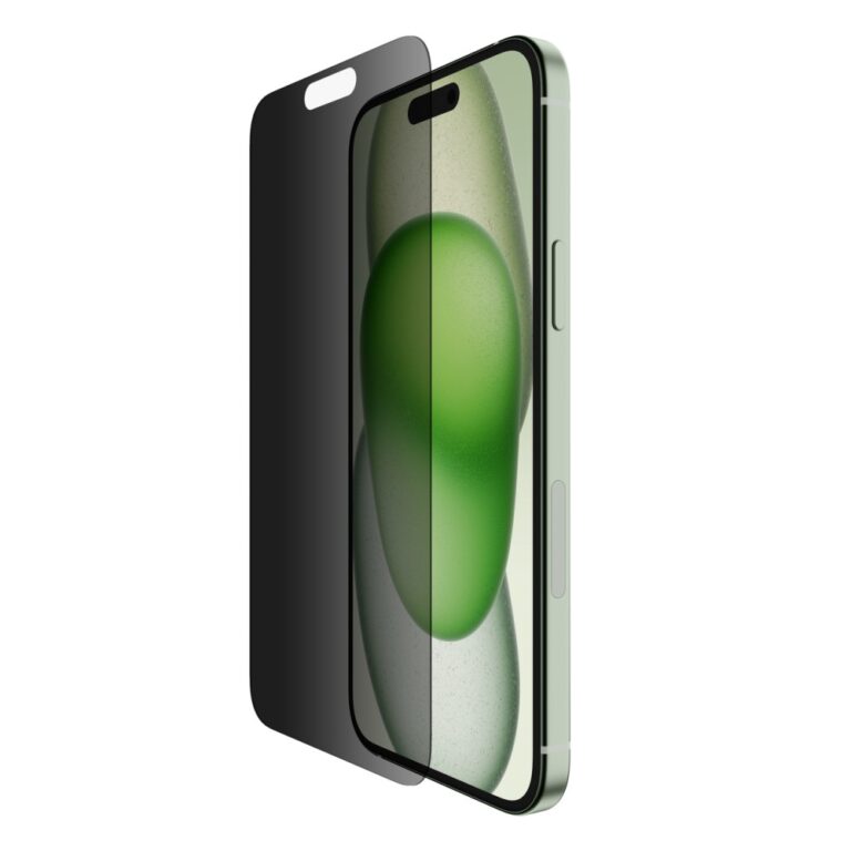 Belkin SFA108ec iPhone 15 Plus/14 Pro Max Tempered Glass Privacy Screen Protector 9H Hardness