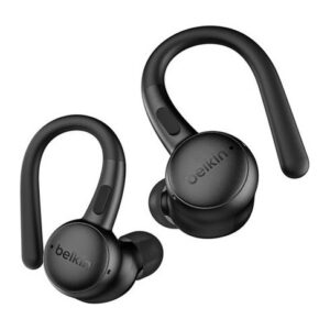 Belkin SoundForm ActiveFit Headset Wired & Wireless Bluetooth USB-C ANC Microphone Black
