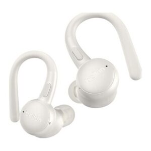 Belkin SoundForm ActiveFit Headset Wireless & Wired USB-C Bluetooth ANC Microphone White
