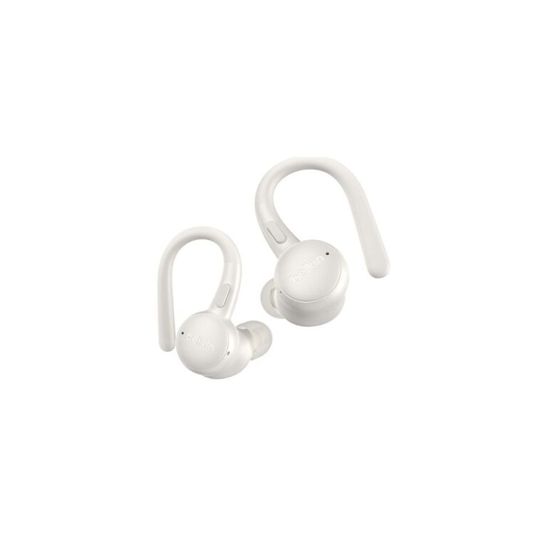 Belkin SoundForm ActiveFit Headset Wireless & Wired USB-C Bluetooth ANC Microphone White